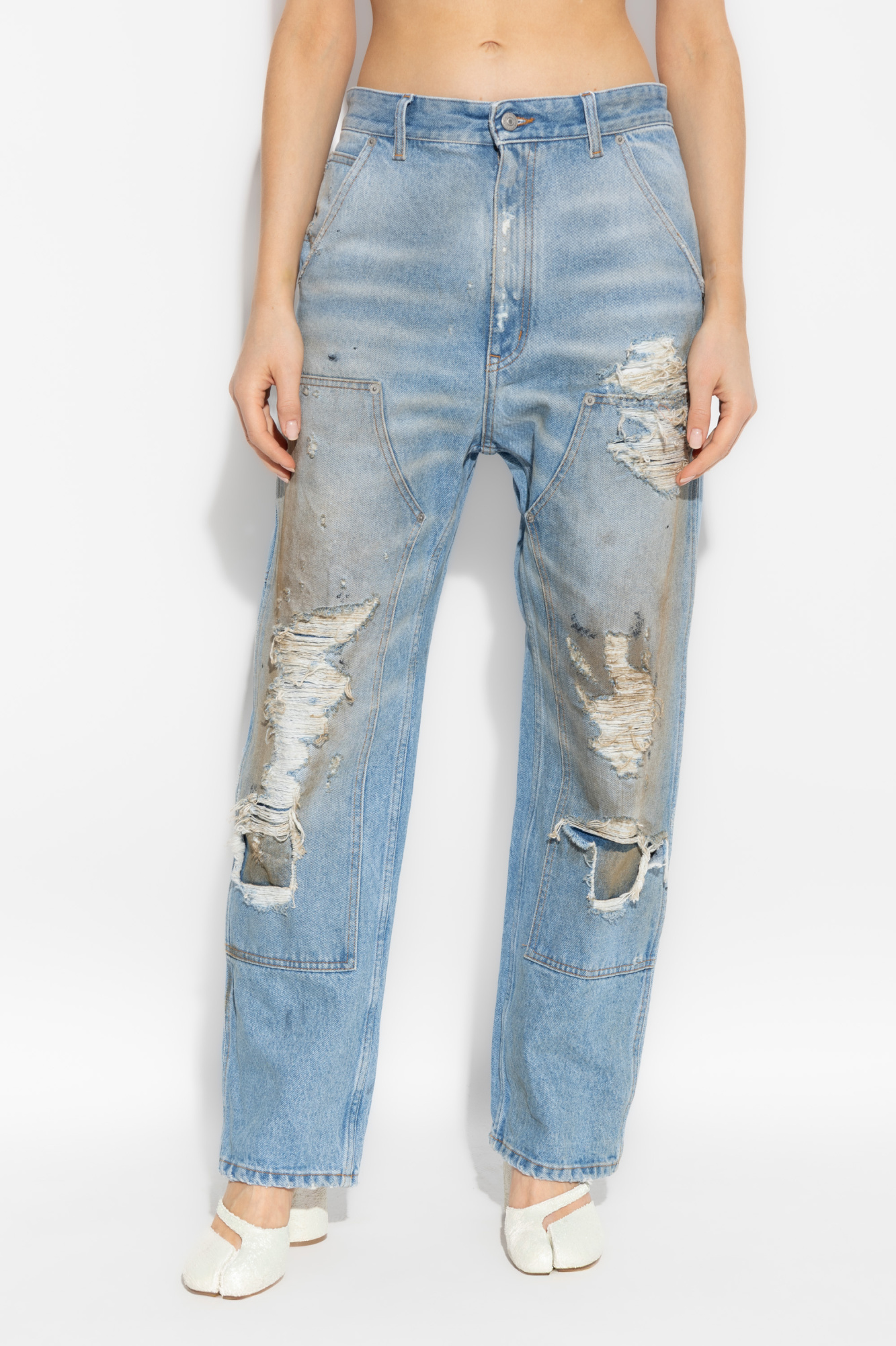 MM6 Maison Margiela Jeans with vintage effect | Women's